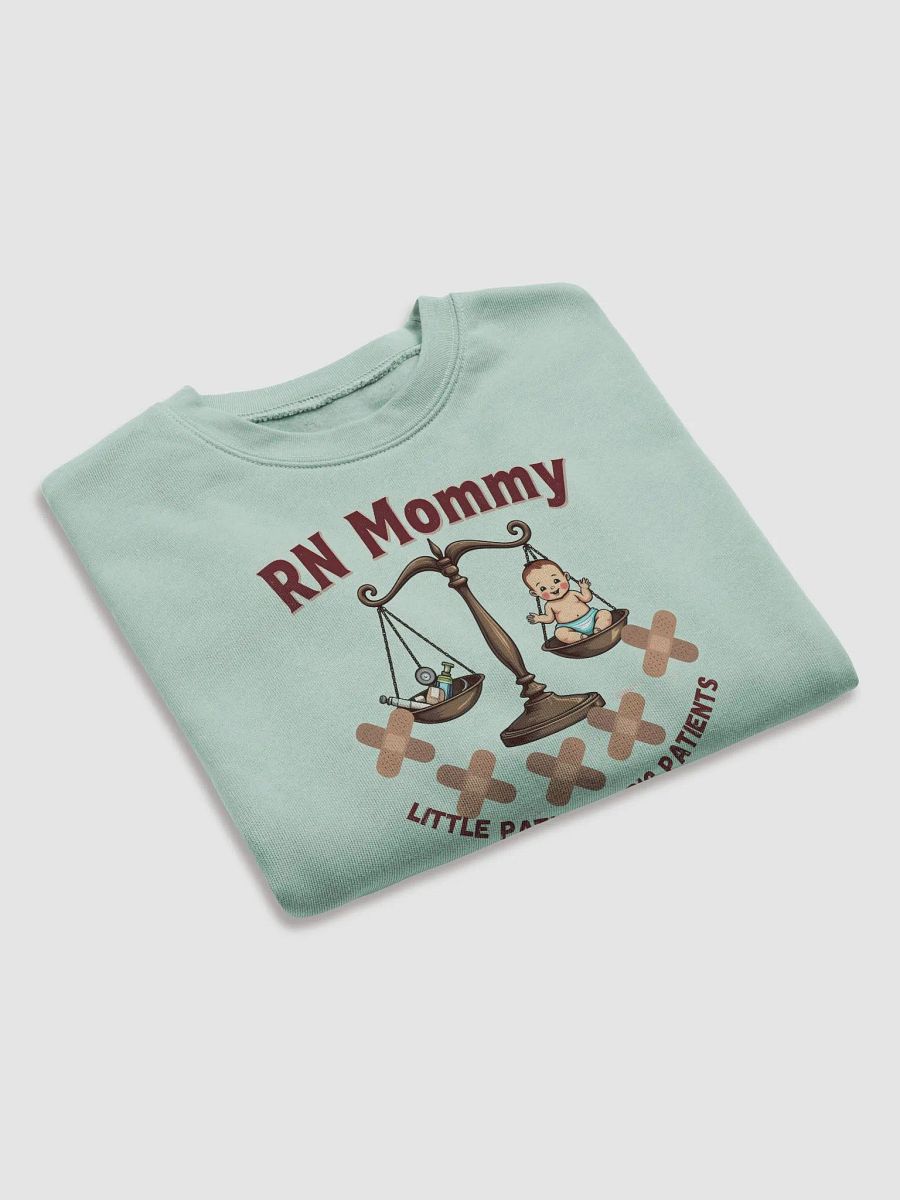 RN Mommy Little Patients Big Patients Cartoon Crop Sweatshirt product image (14)