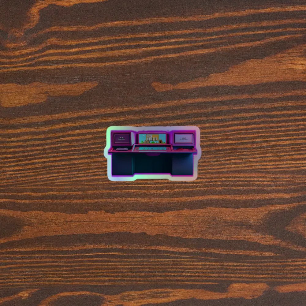Retro Arcade Holographic Sticker Sheet product image (5)