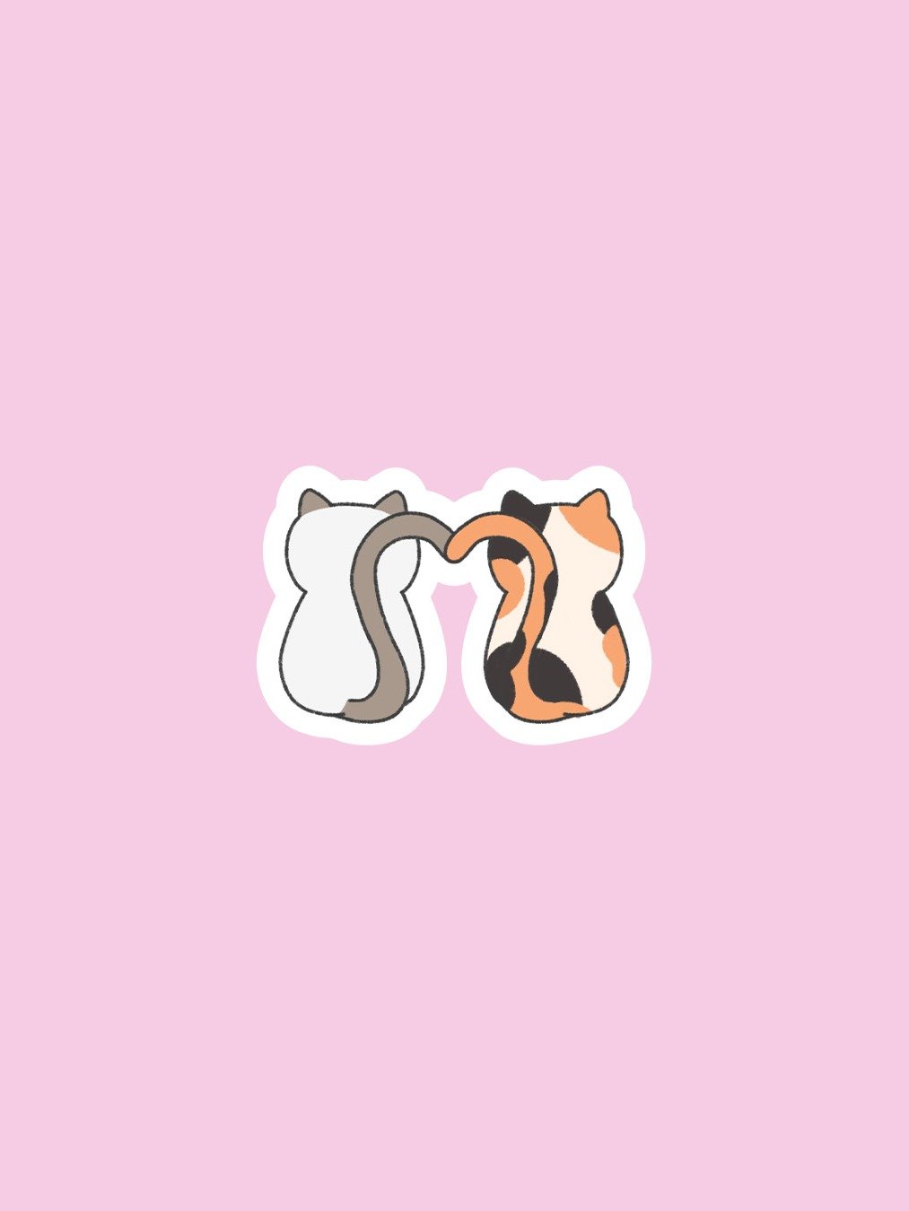 Couple cat sticker set product image (1)