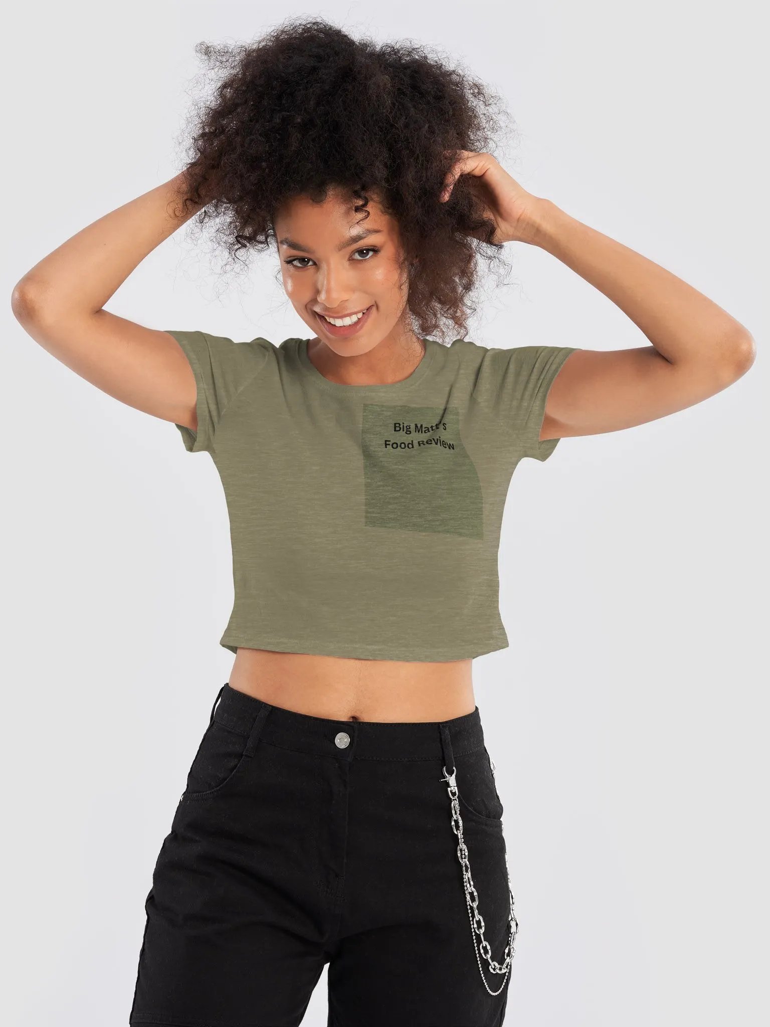 Big Matt's Food Reviews Women's Crop Tee product image (9)
