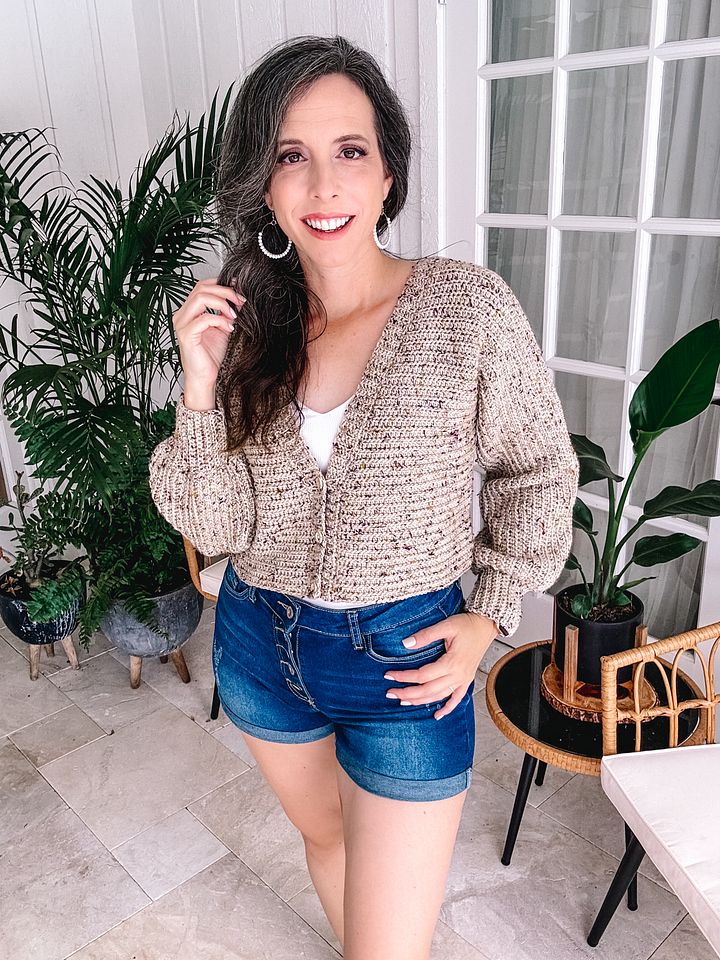 Finch V-Neck Crochet Cardigan Pattern product image (2)