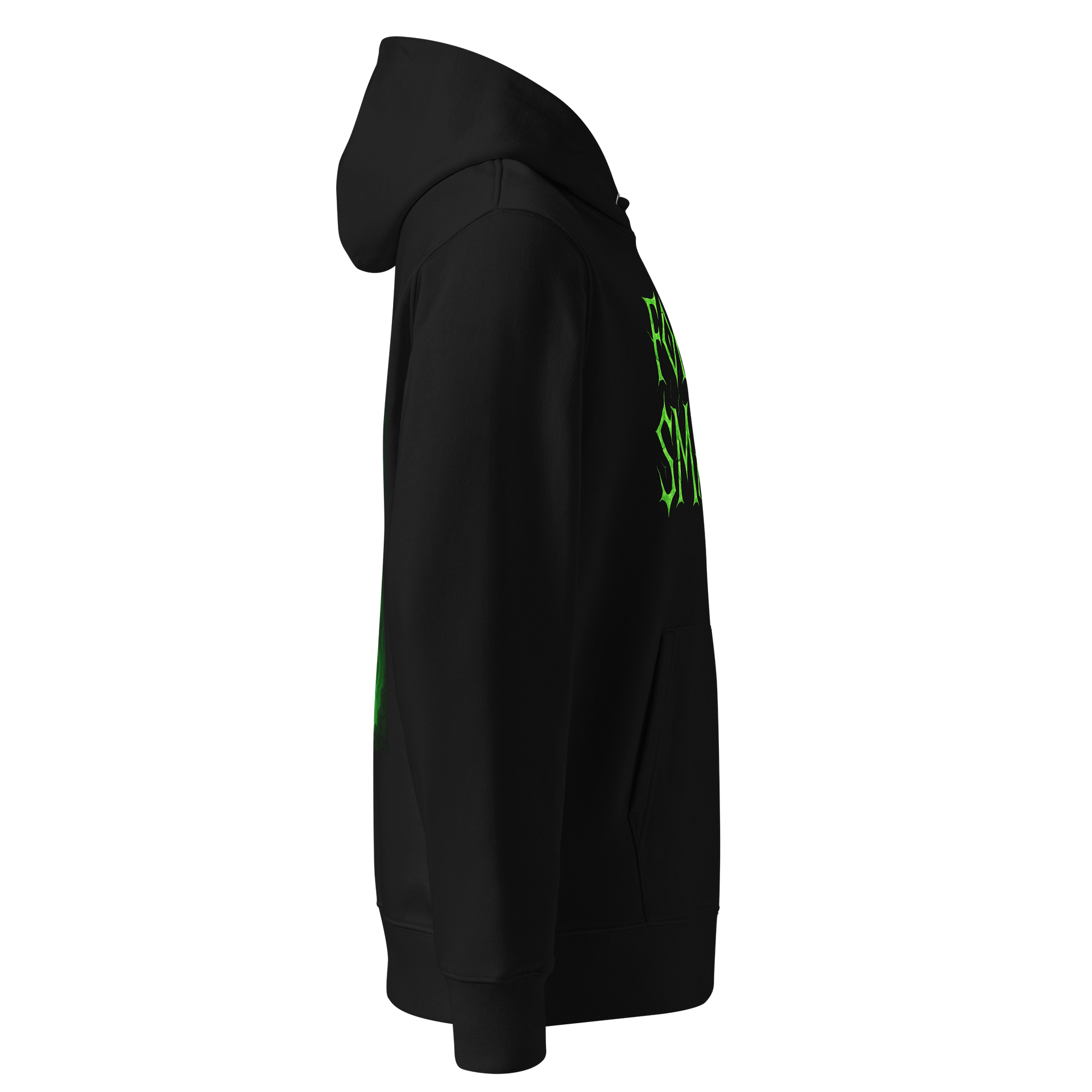 Forever Smacked – Green Flame Skeleton Unisex Hoodie product image (7)