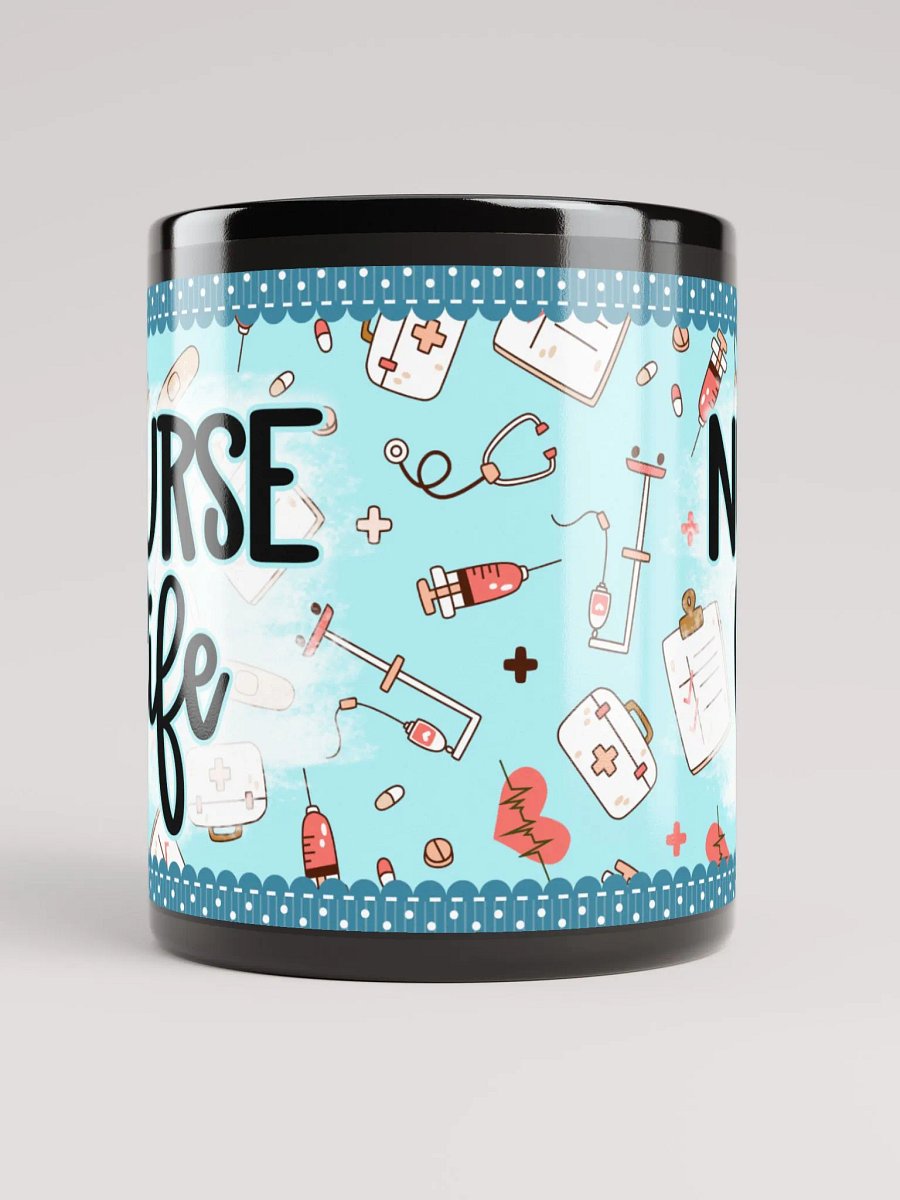 Nurse Life Essentials Blue Pattern Mug product image (5)