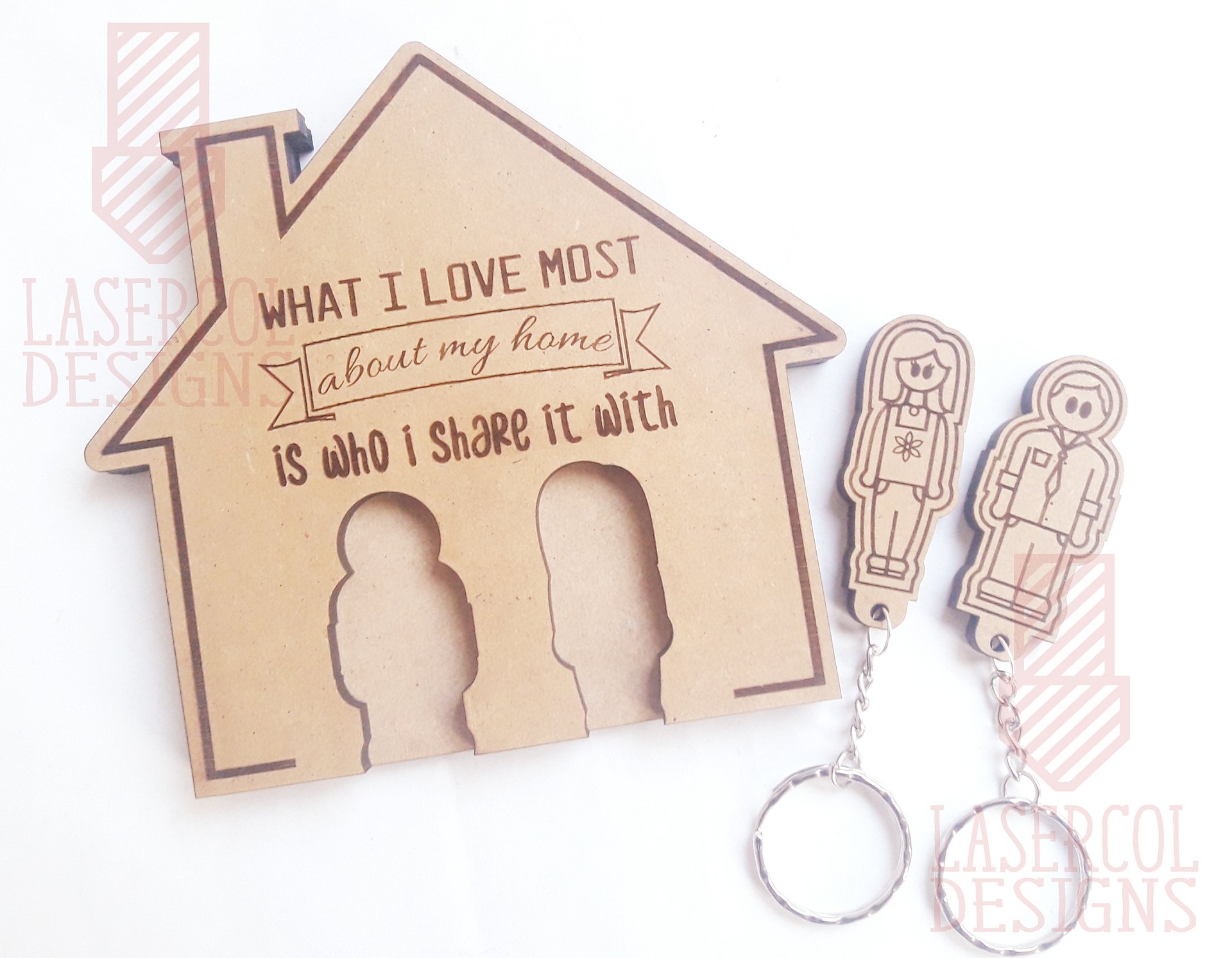 Wall Key Holder - Laser Cut Files product image (8)