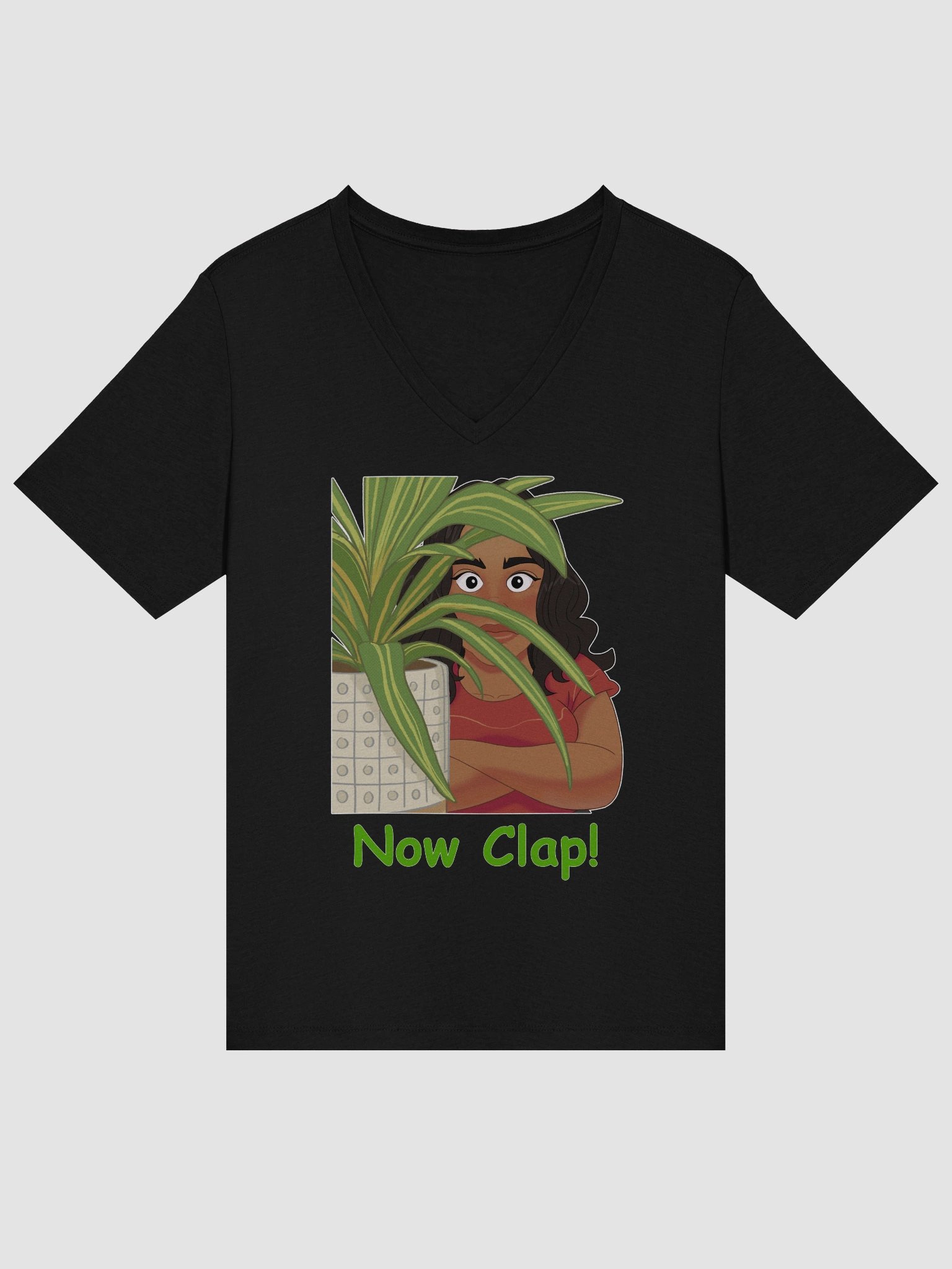 Women's Now Clap! V Neck Tee Shirt product image (18)