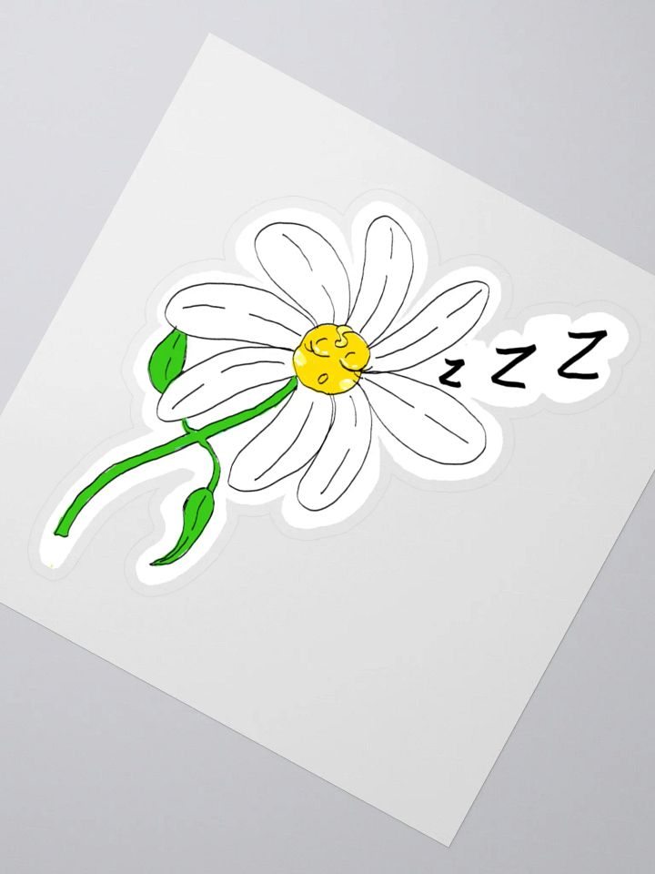 Sleepy Daisy kiss cut sticker product image (5)
