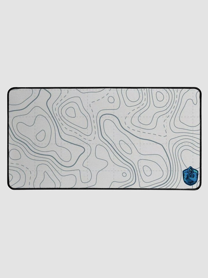 Moein'sDigitalDomain white topo mouse pad product image (1)