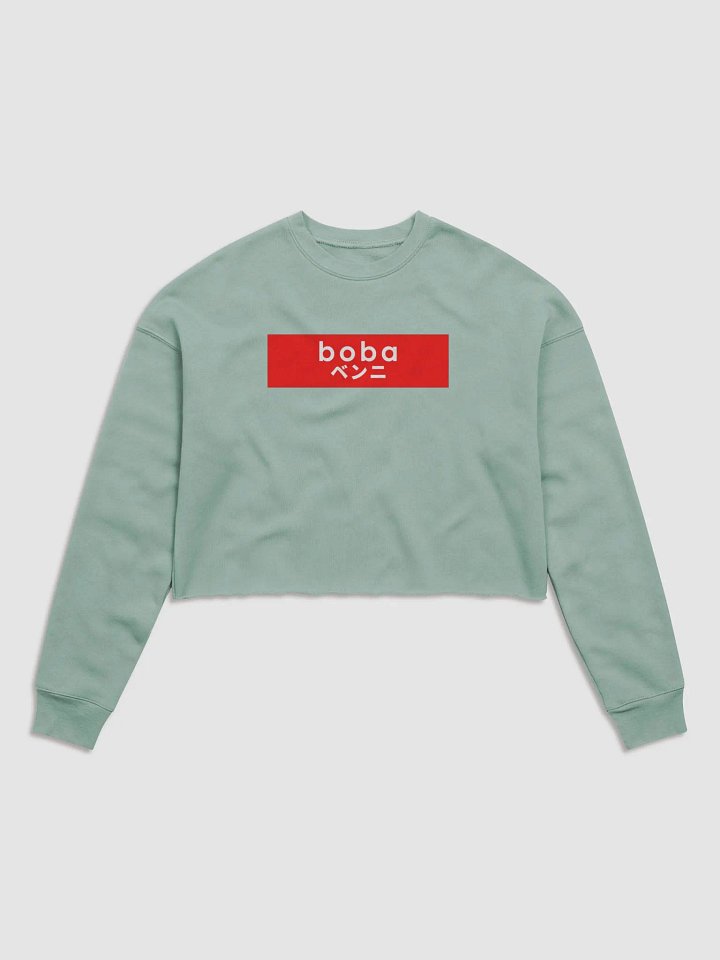 Simple Boba LONG SLEEVE FLEECE CROP TOP - MULTIPLE COLORS product image (2)