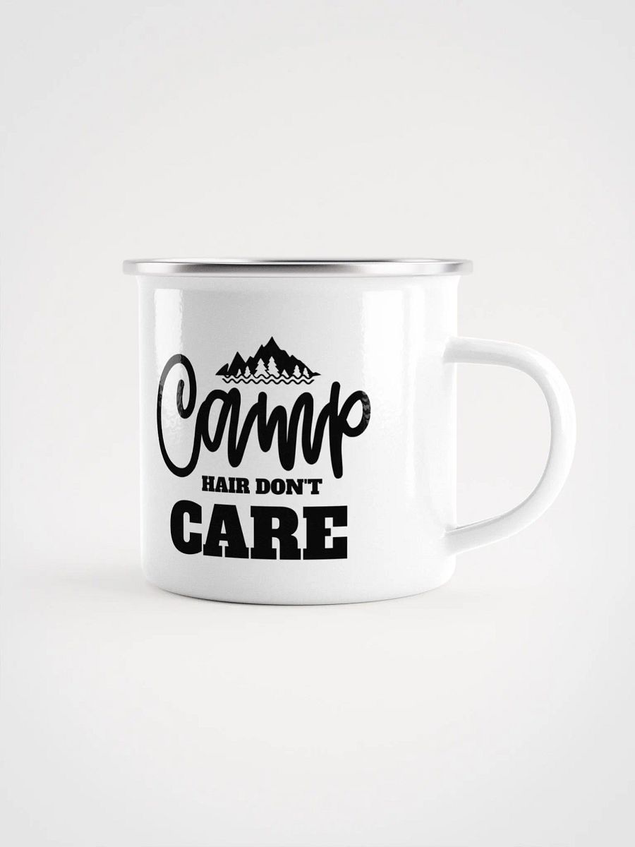 Camp Hair Don't Care Enamel Mug product image (1)