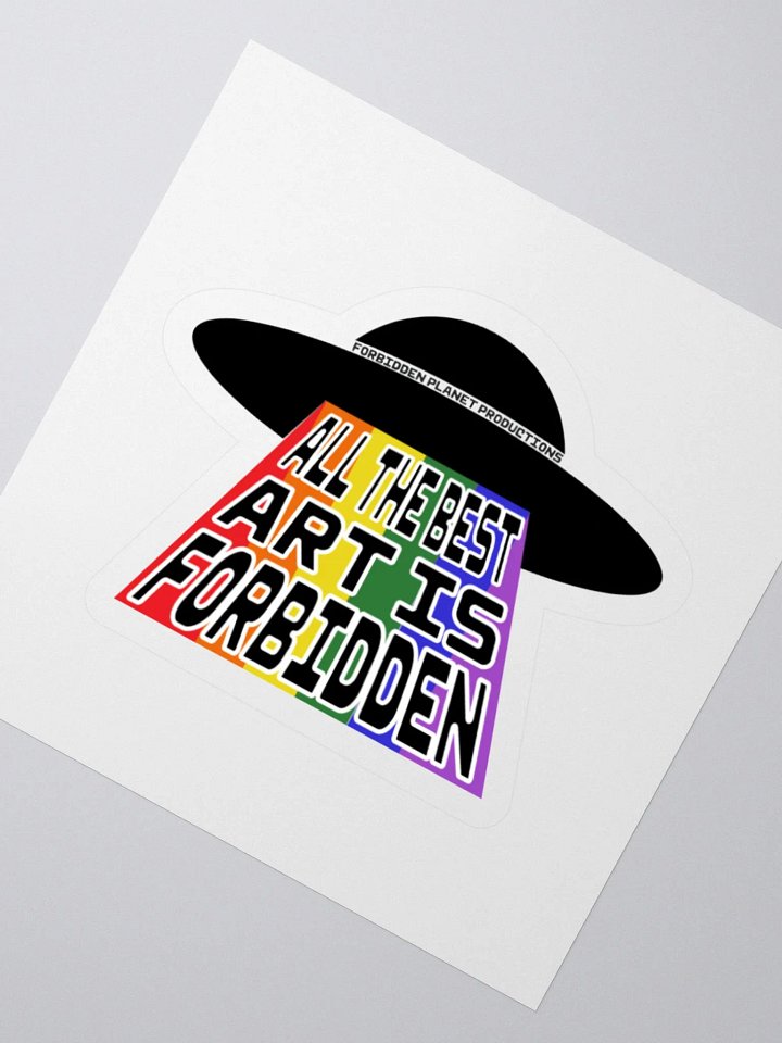 Rainbow UFO Stickers product image (2)