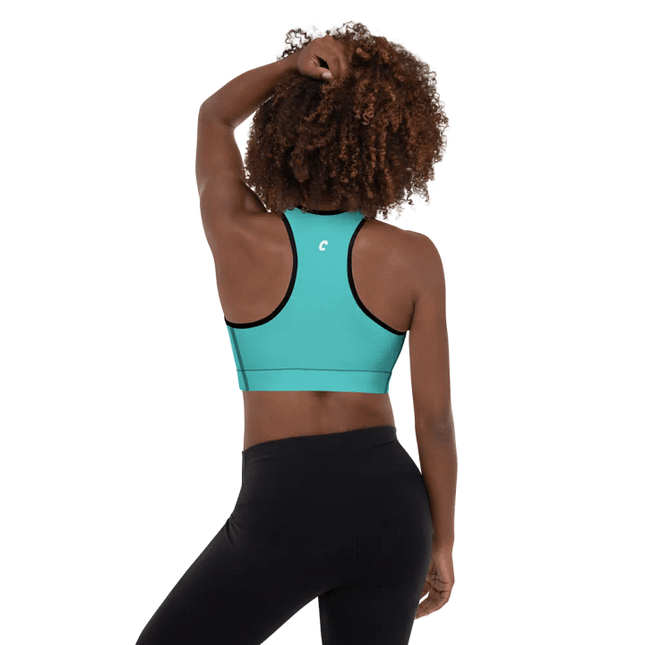 Dark Turquoise Padded Sports Bra product image (2)