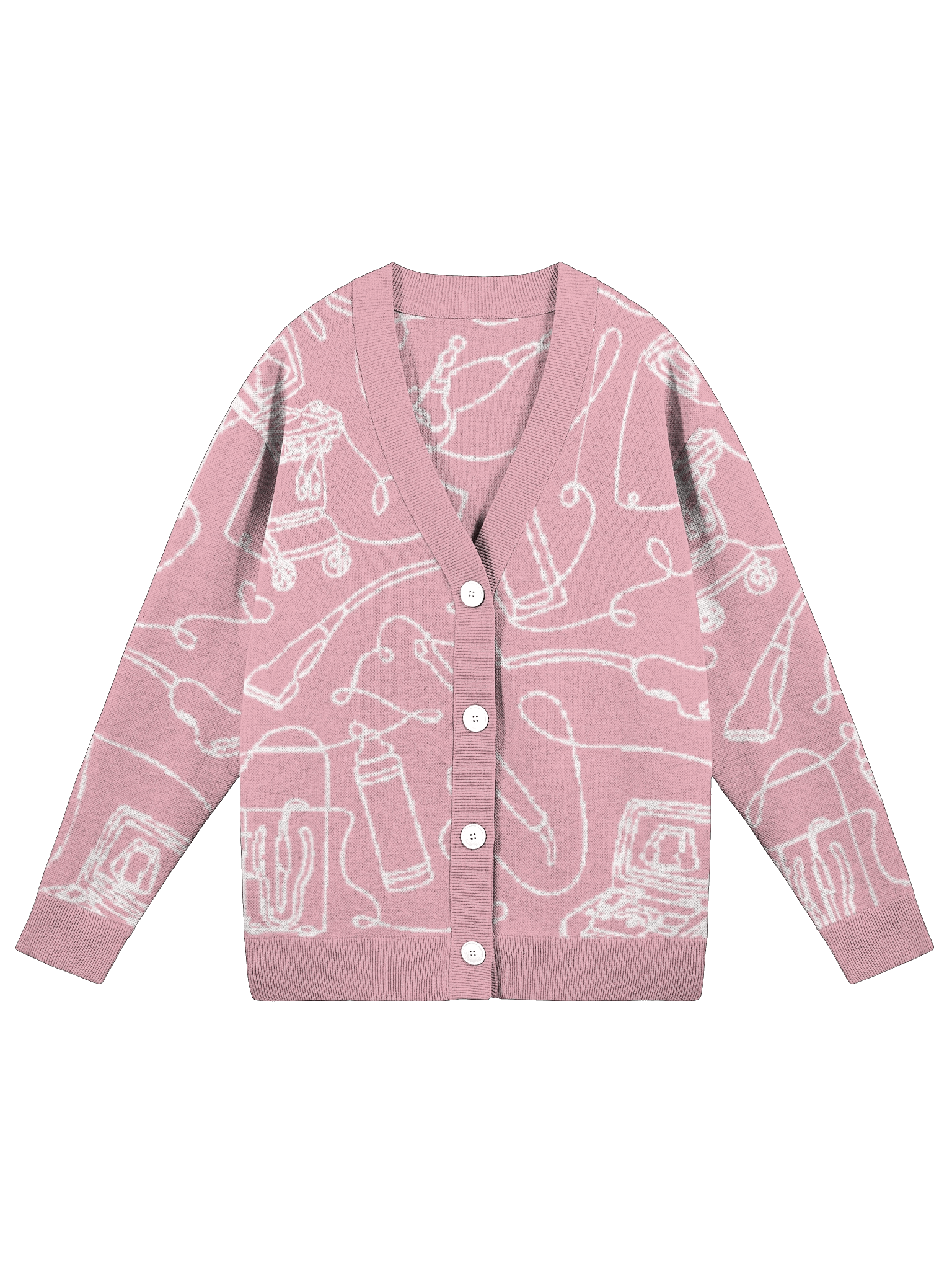 Service Lines (Sonography - Hot Pink Cardigan) product image (5)
