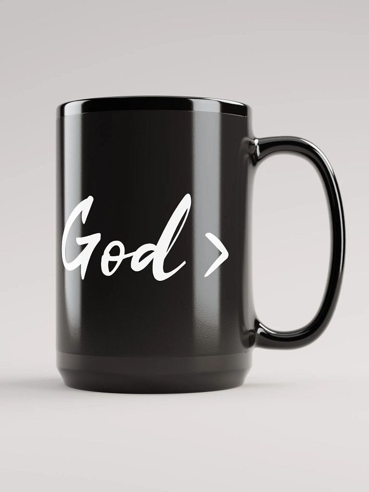 God > WHITE TEXT MUG product image (1)