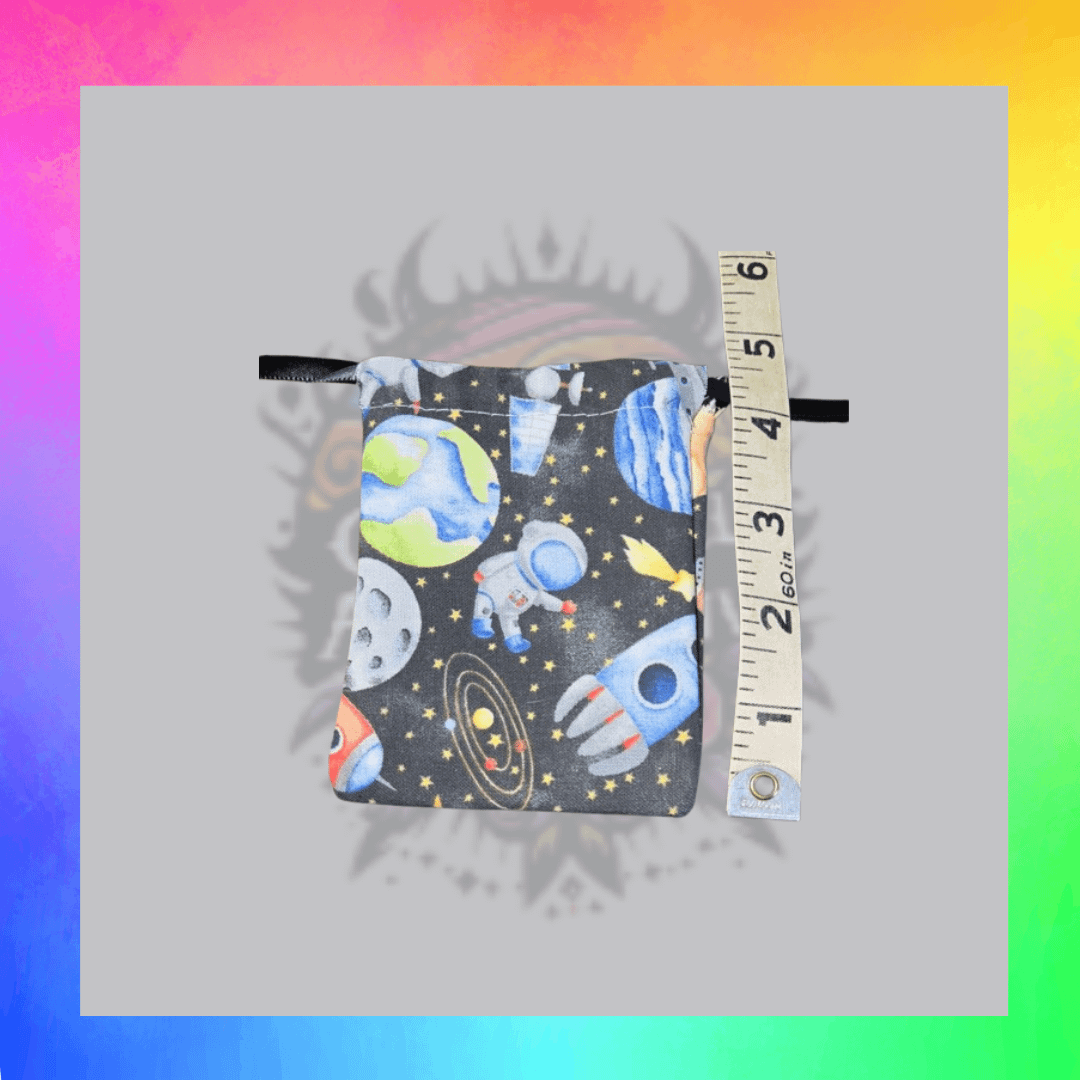 Space drawstring or dice bag product image (2)