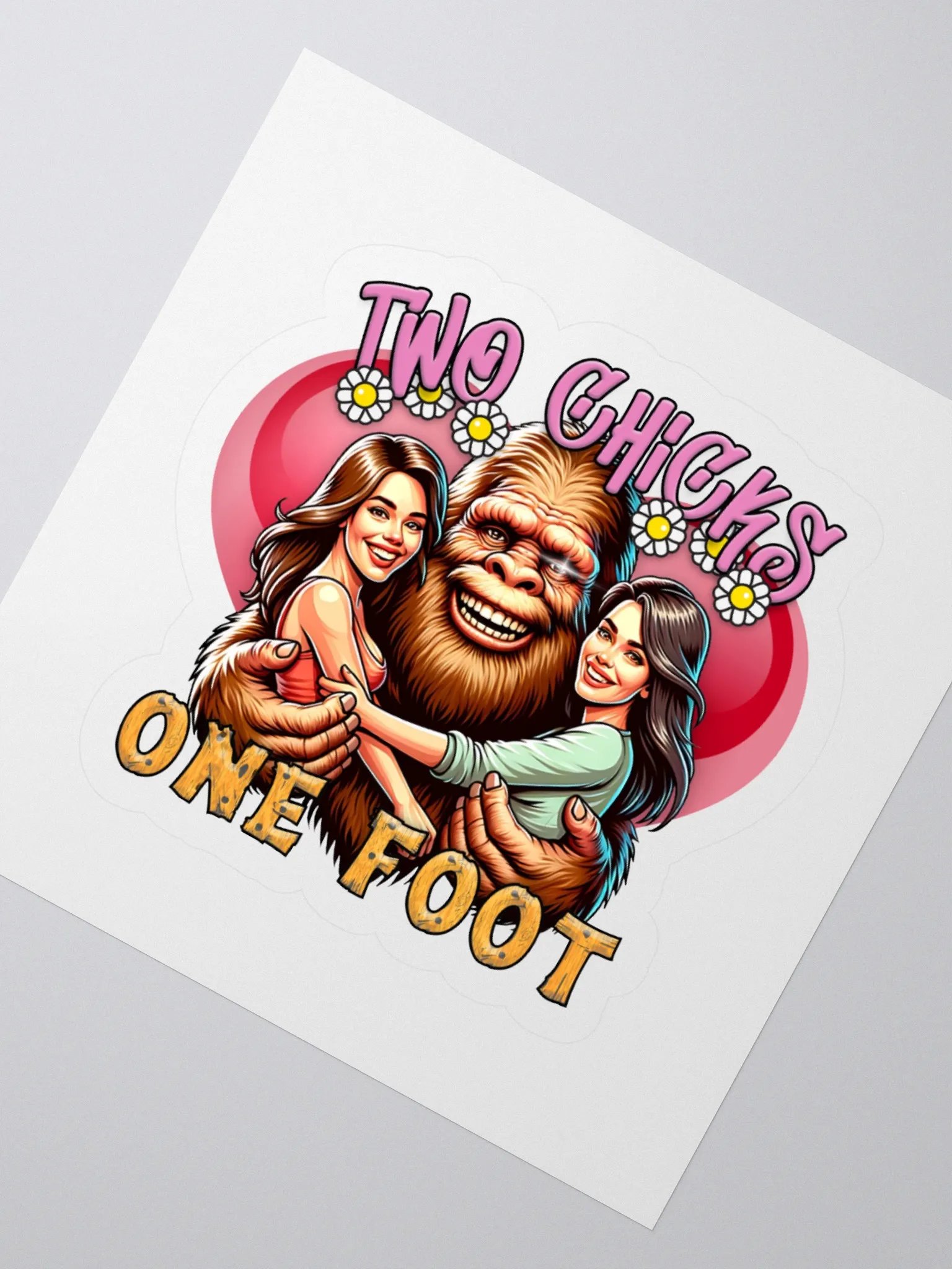 Bigfoot Love Kiss Cut Stickers product image (6)