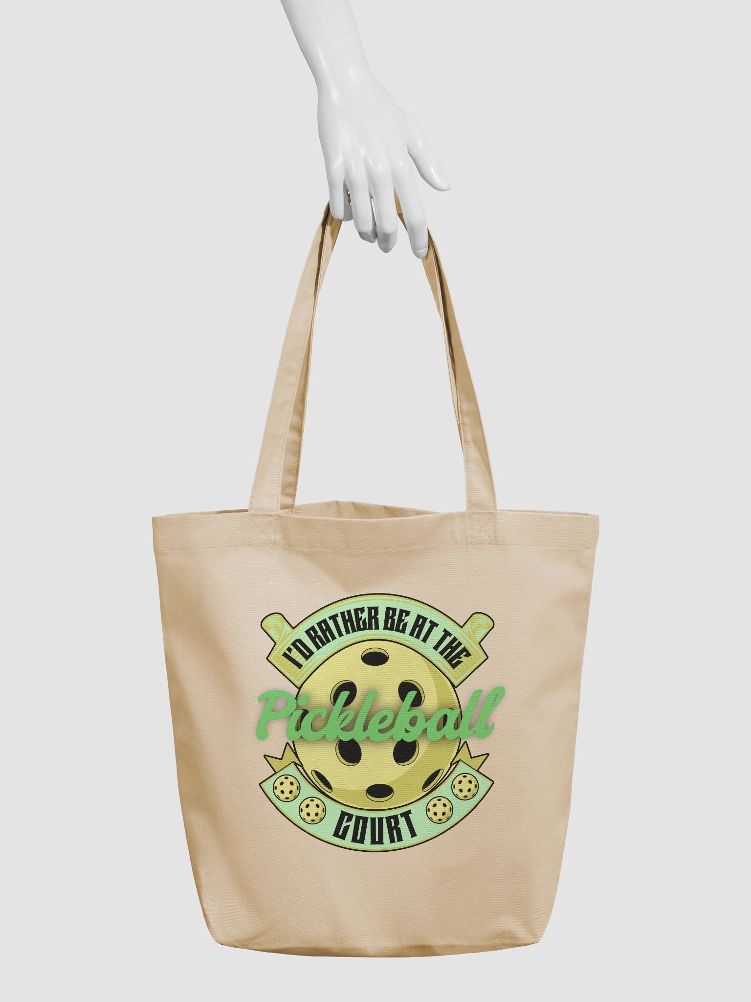 Id Rather Be At The Pickleball Court Paradise Eco Tote Bag product image (6)