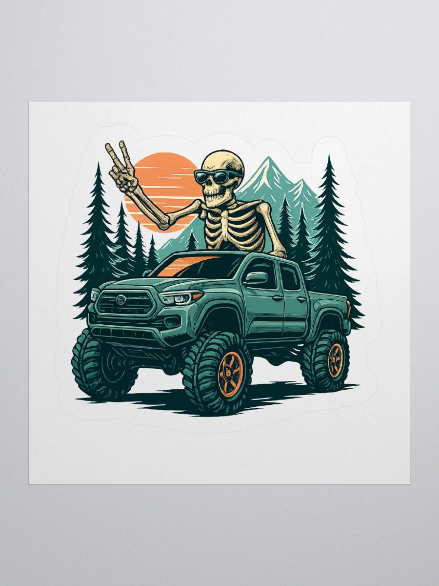 "Ride or Die" Off-Road Skeleton Sticker product image (2)