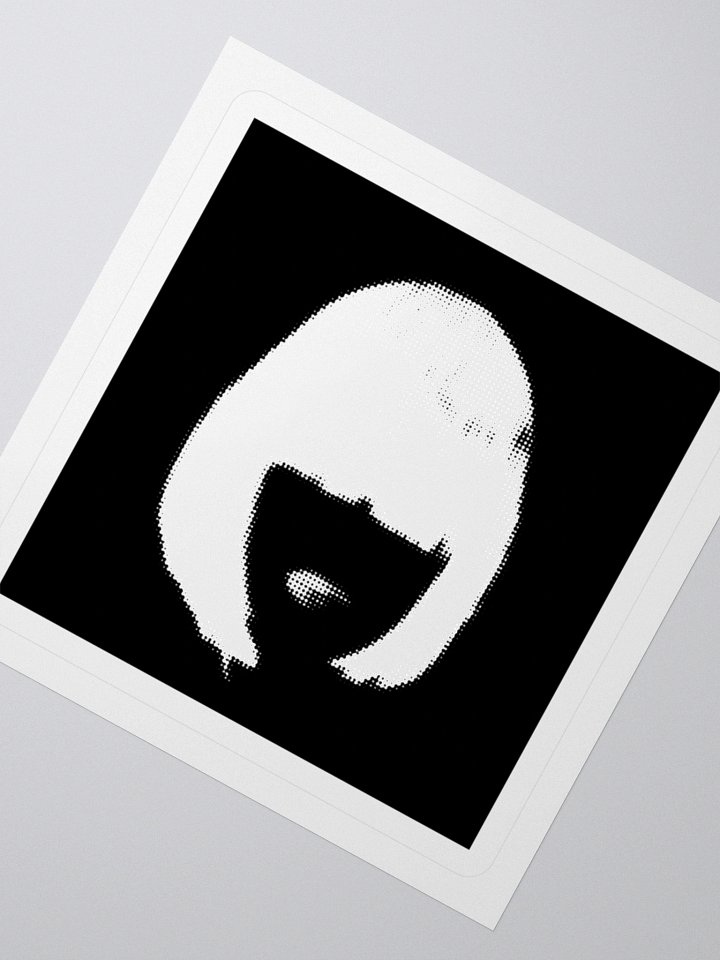 ALESSA GILLESPIE - Face Logo Sticker (Black) product image (5)