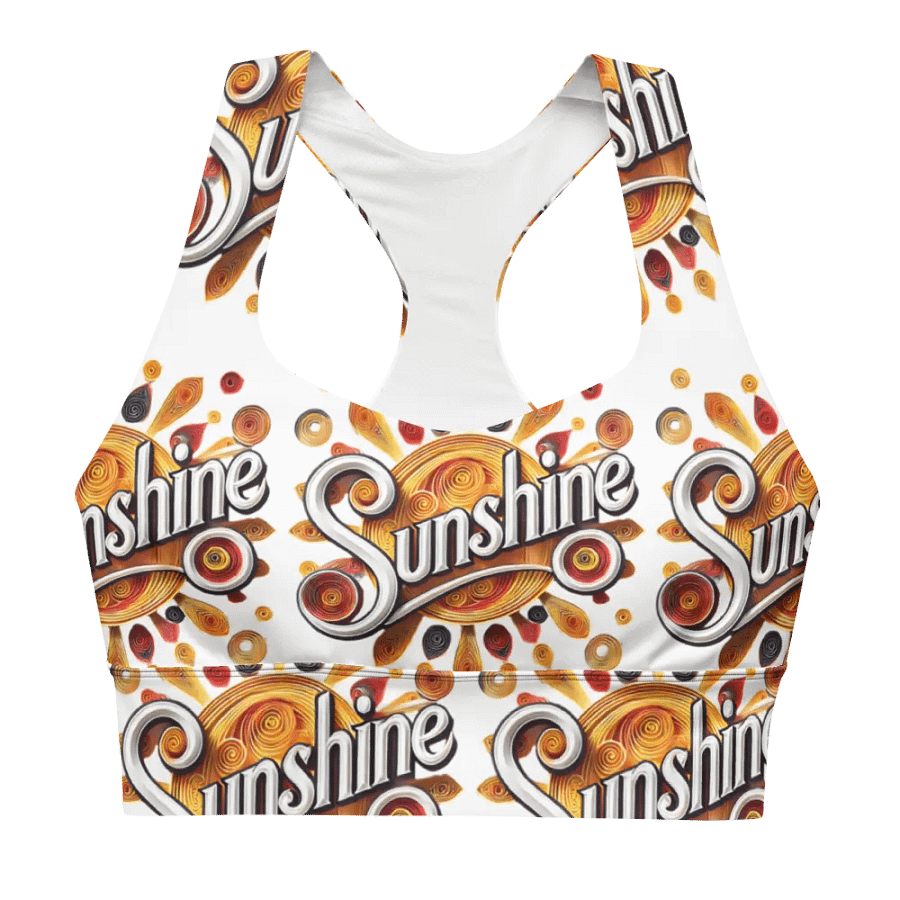 Sunshine Swirl All-Over Sports Bra product image (4)