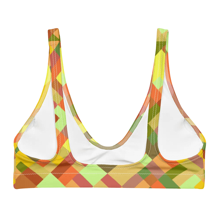 Colorful Mosaic Pattern Design Padded Bikini Top - v2 product image (1)