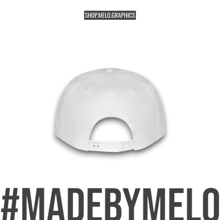 MELOgraphics Classic: Whiteout - Snapback Hat | #MadeByMELO product image (2)