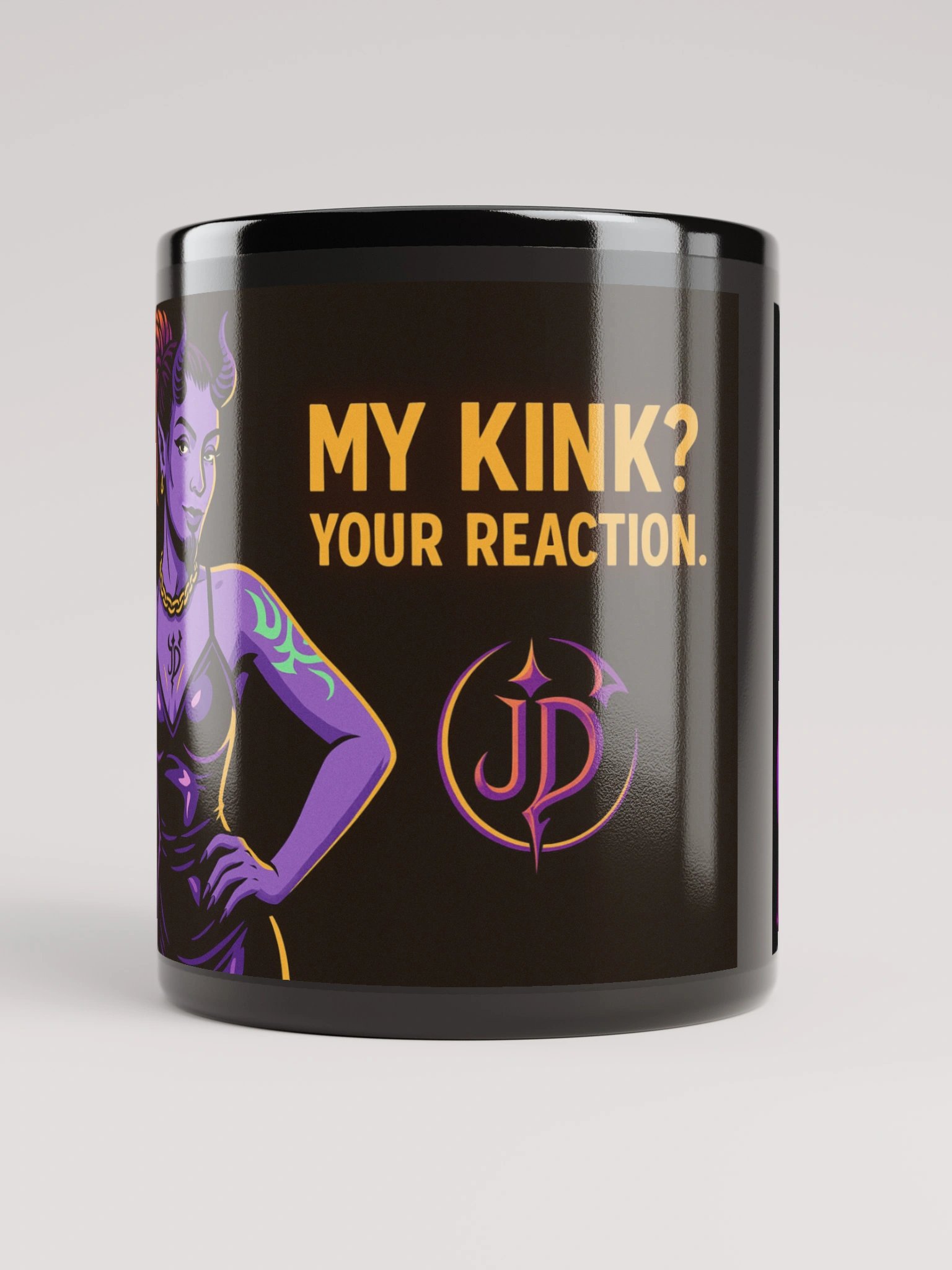 My Kink? Your Reaction Mug – Jaz the Neon Brightmare | Queer Kink Coffee Cup with Attitude product image (9)