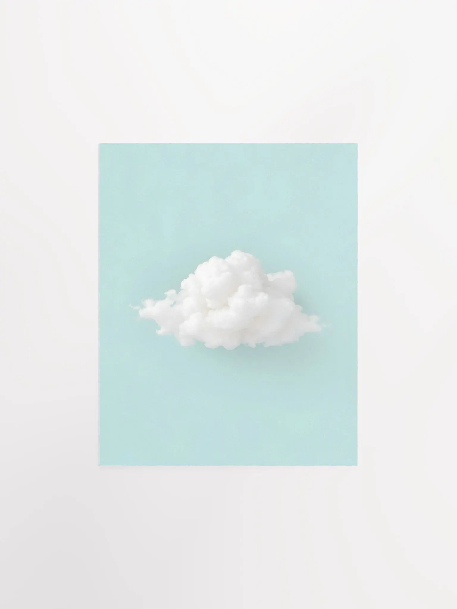 Fluffy Cloud on Turquoise Background product image (2)