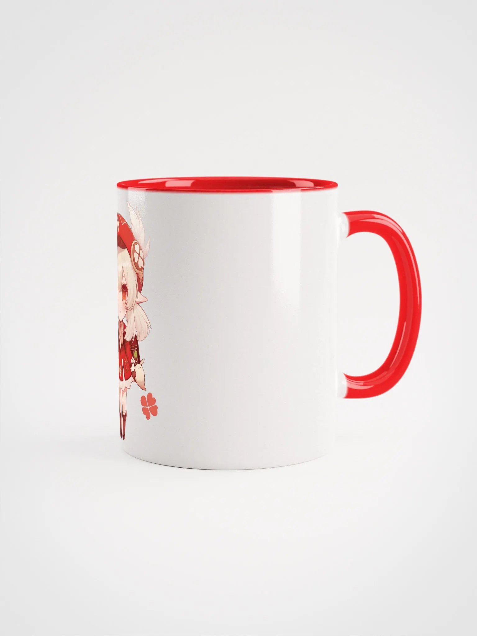 Klee Genshin Impact Ceramic Mug – Red Handle & Interior product image (2)