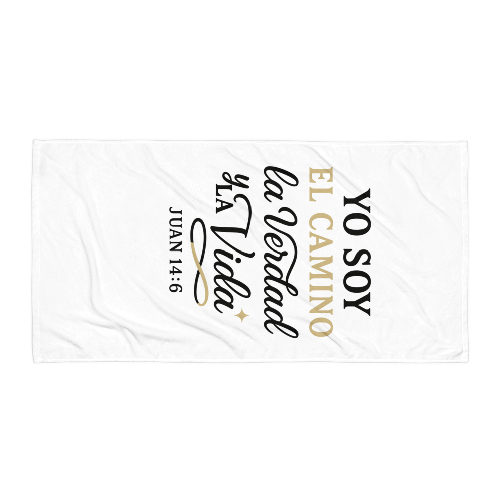 Christian Towel – “Yo Soy el Camino, la Verdad y la Vida” – Spanish Bible Verse product image (1)