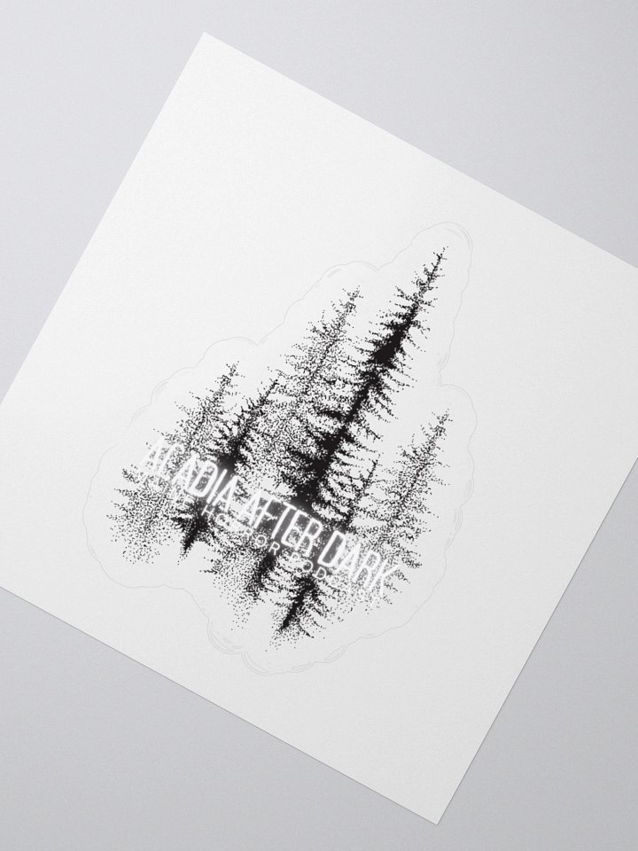 Acadia After Dark Trees Logo Sticker product image (4)