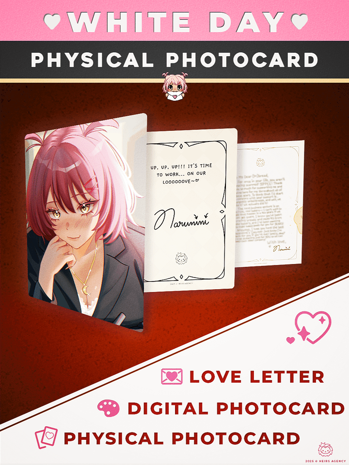 Narunini White Day PHYSICAL Photocard product image (1)