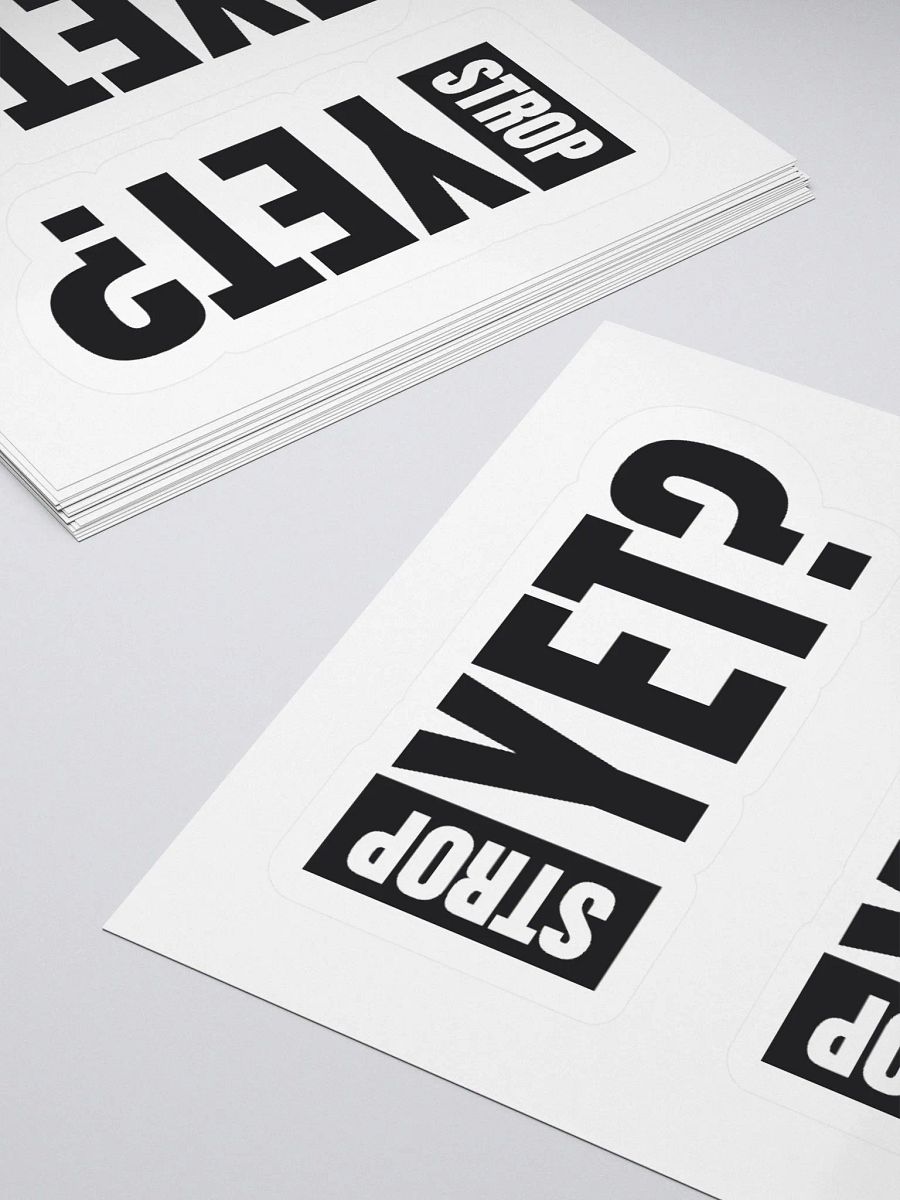 Strop Yet Sticker product image (4)