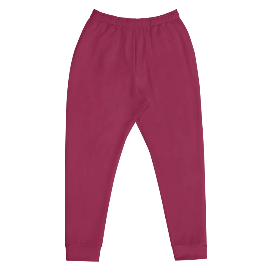Plain Dark Red True Summer Recycled Polyester Premium Men's Joggers by Treasure Pie product image (12)