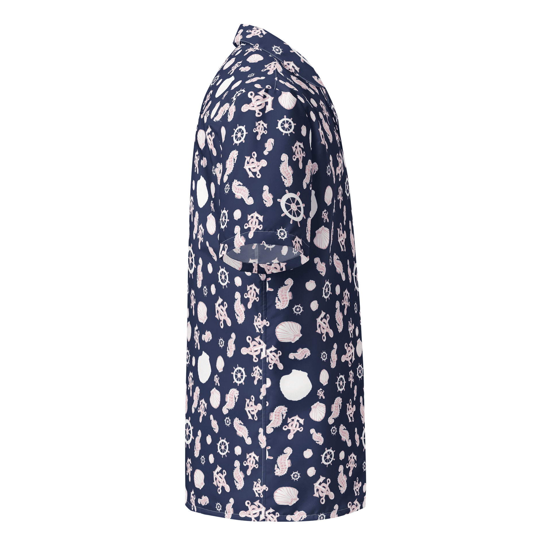 Navy Nautical Hawaiian Shirt product image (6)