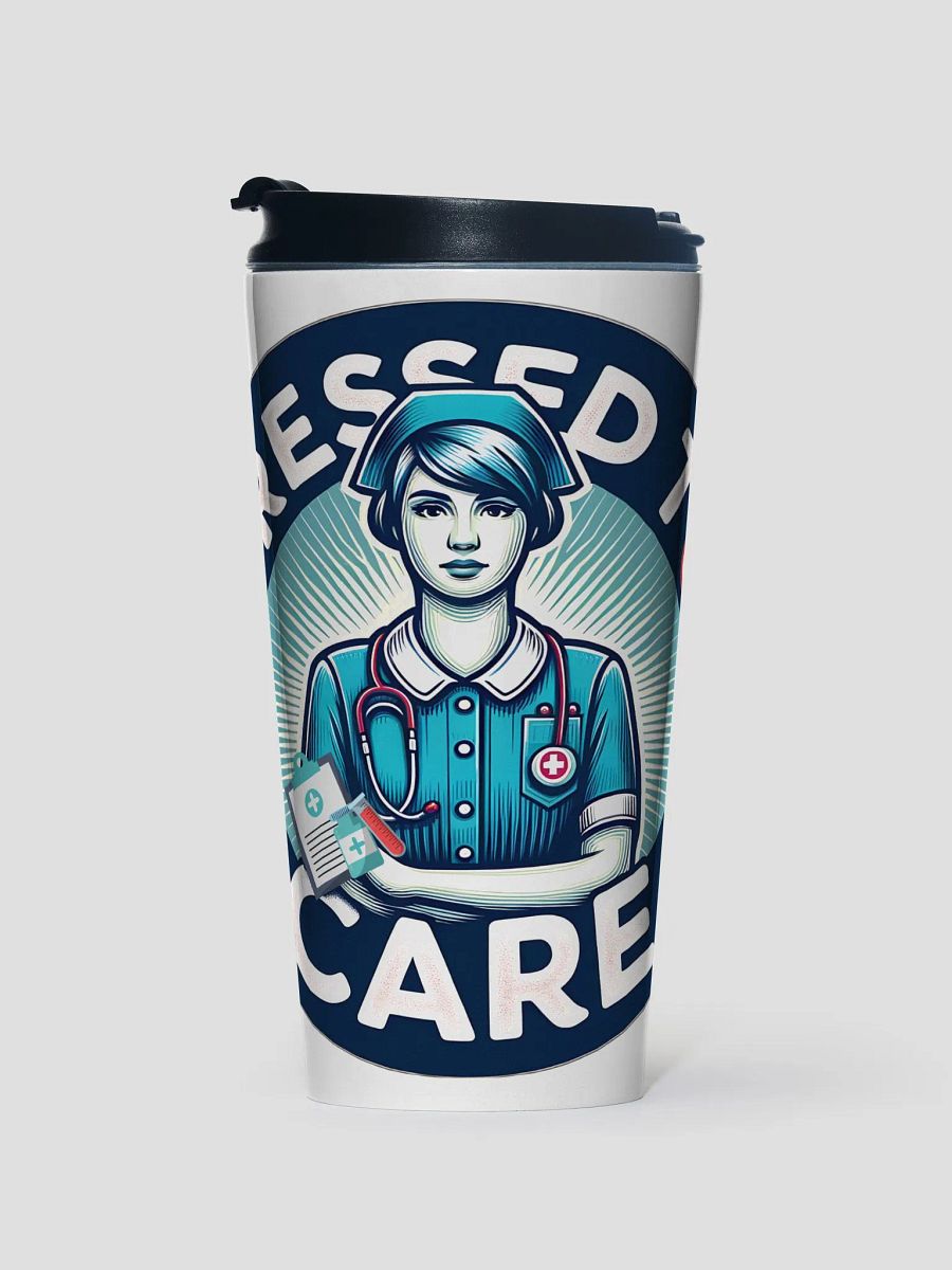 Dressed To Care Stainless Steel Travel Mug product image (1)
