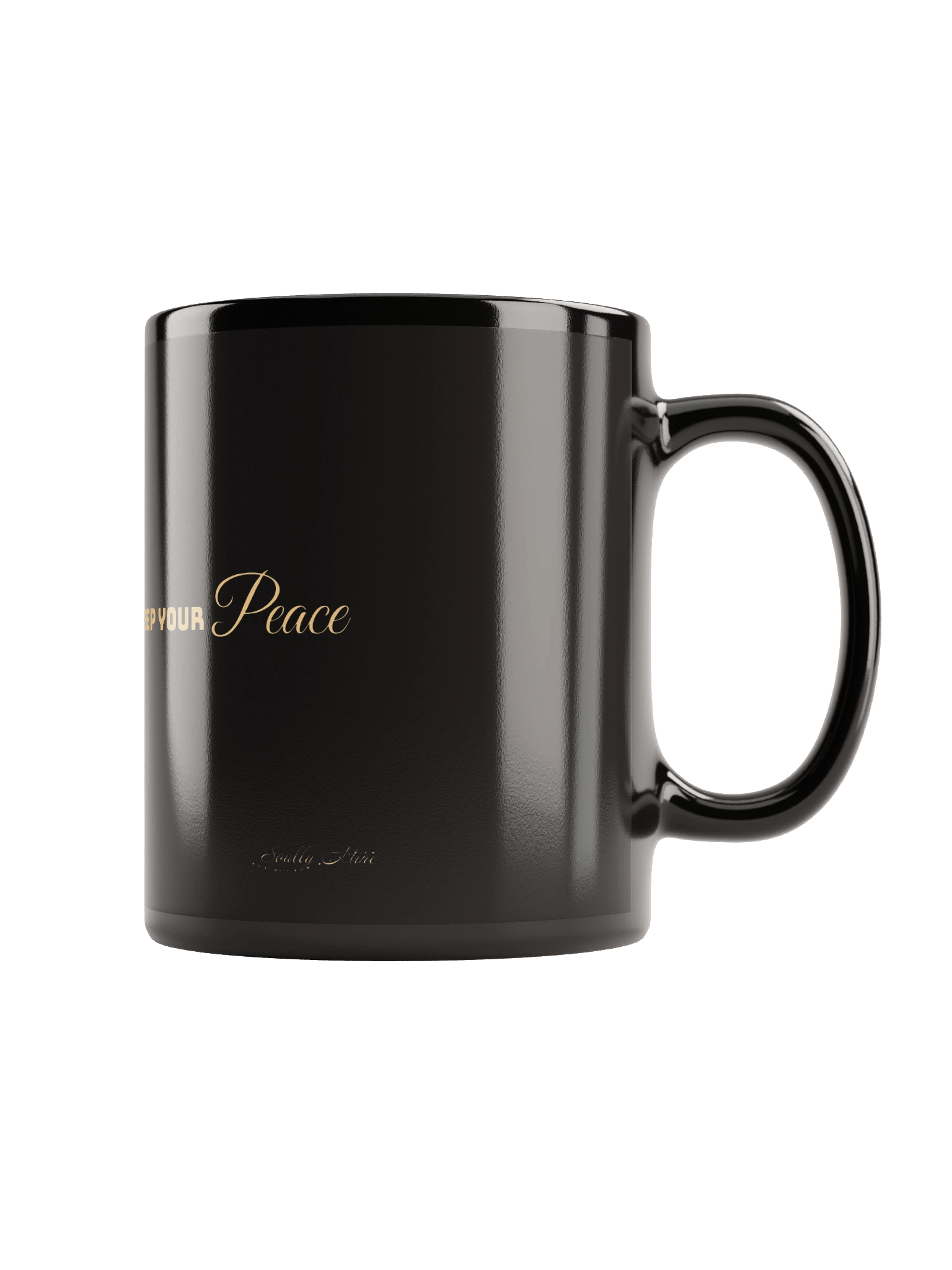 Soully Mine- GOLD PRINT Release Control. Keep Your Peace Mug product image (2)