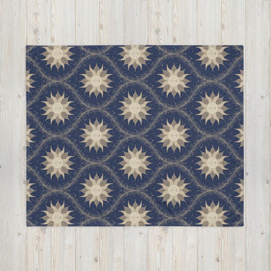 Mystic Suns and Leaves Throw Blanket product image (4)