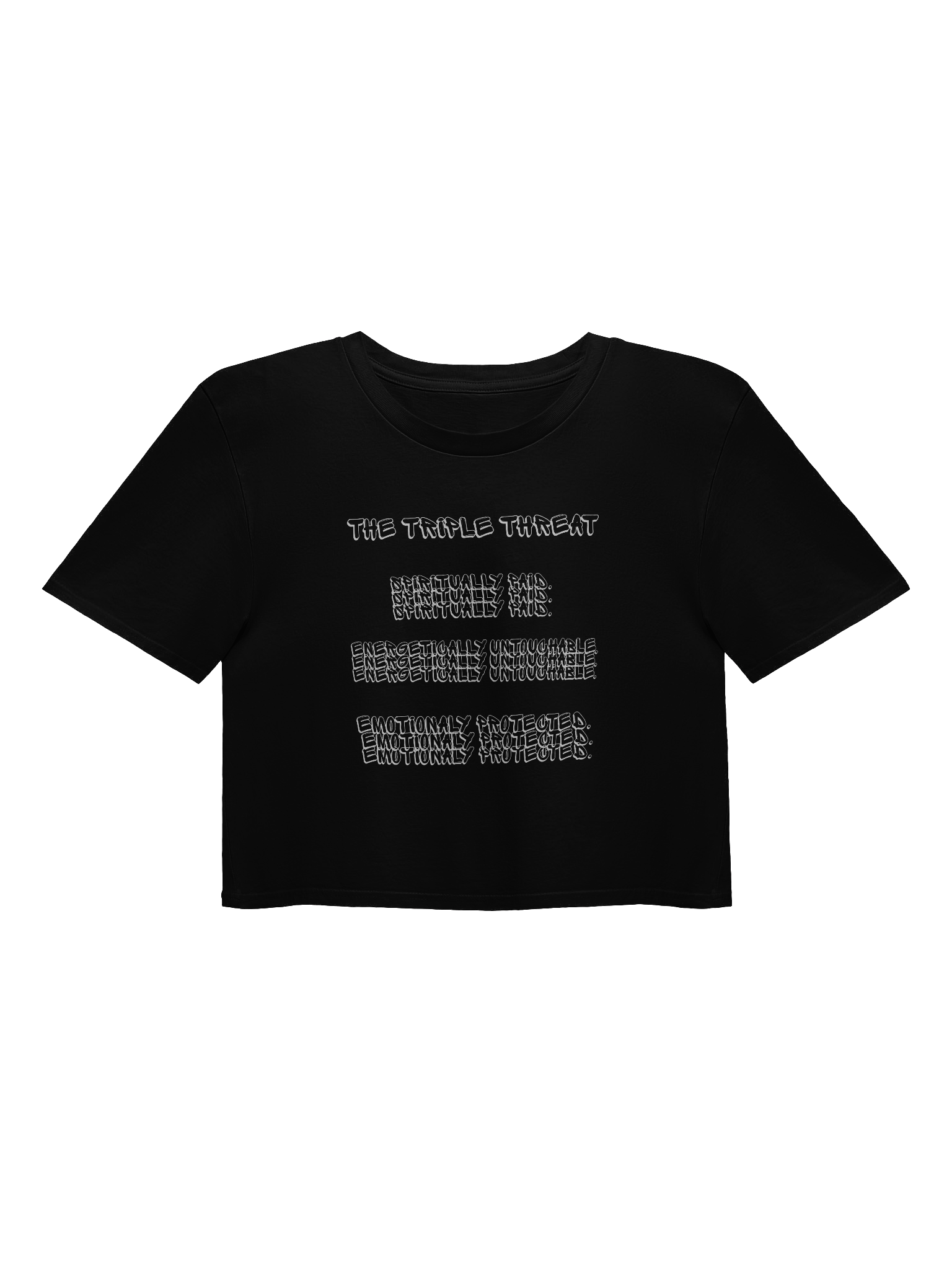 THE TRIPPPLE THREAT CROP TEE product image (1)