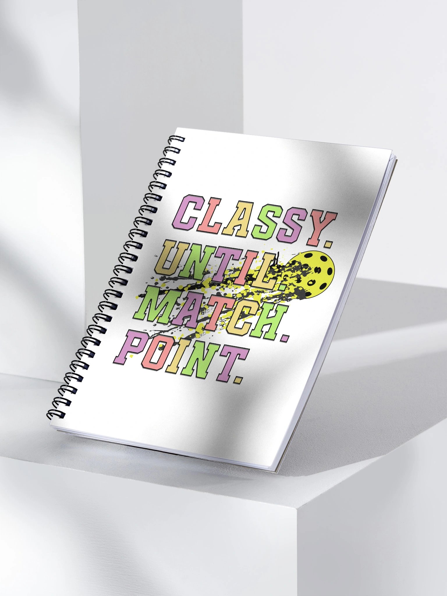 Classy Until Match Point Pickleball Spiral Notebook product image (3)