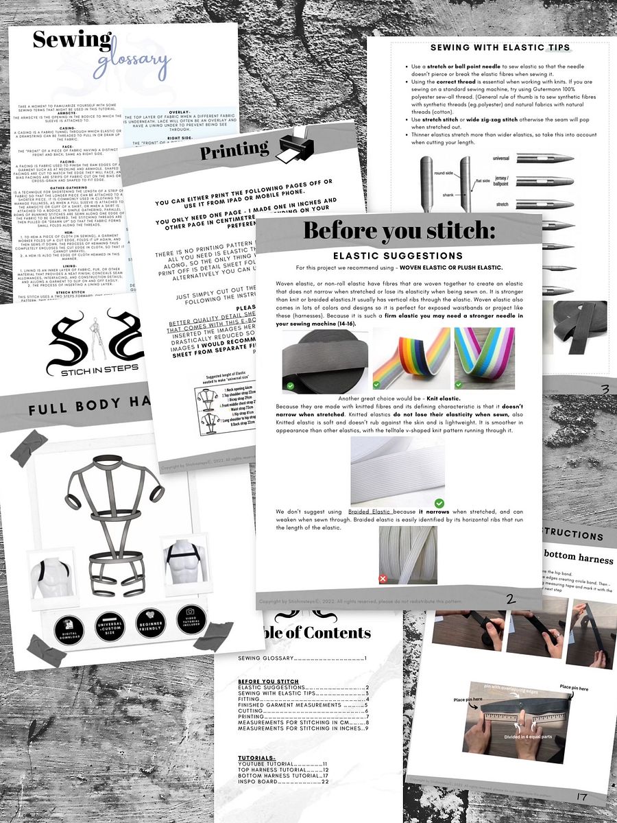 Elastic Full Body Harness Sewing Pattern: Unleash Your Inner Designer! product image (5)
