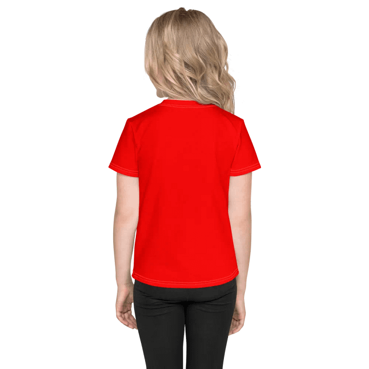 Kids Plain Color Red T-Shirt product image (2)