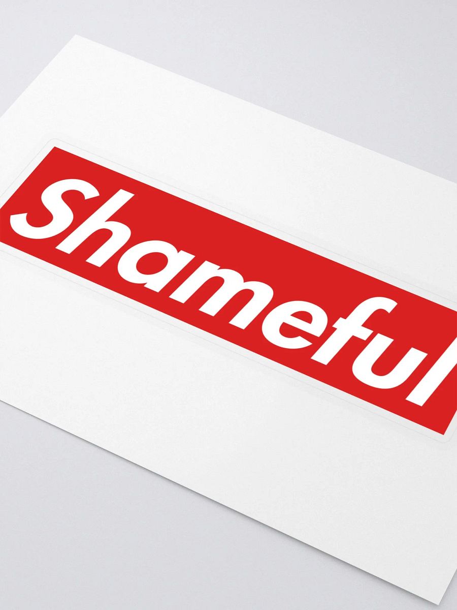 Shameful Sticker product image (2)