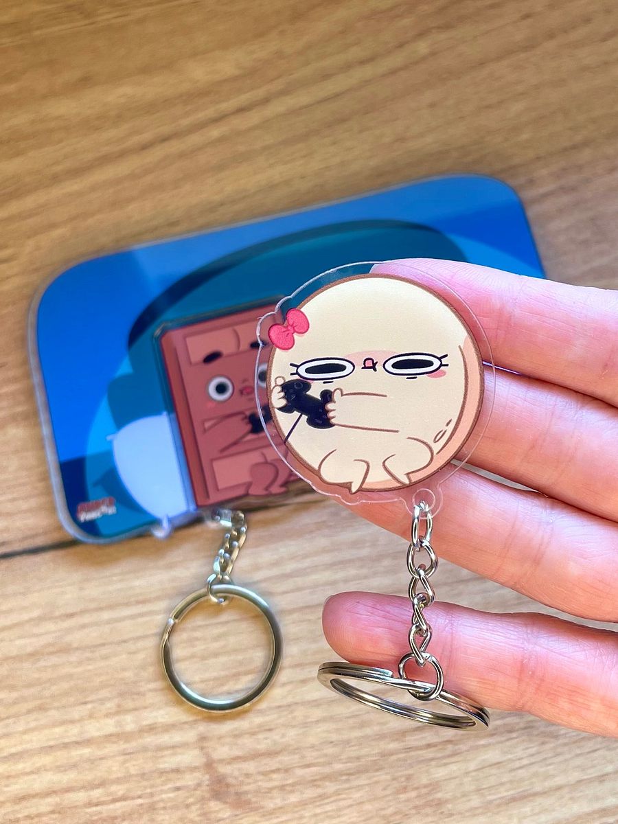 Matching Choco & Pancake Keychains with Bonus Display Base product image (3)