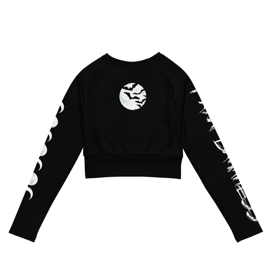 I AM DARKNESS Long Sleeve Body-Hugging Crop Top product image (2)