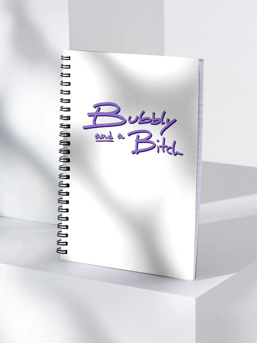 Bubbly and a B*tch (purple shadow design) notebook product image (3)