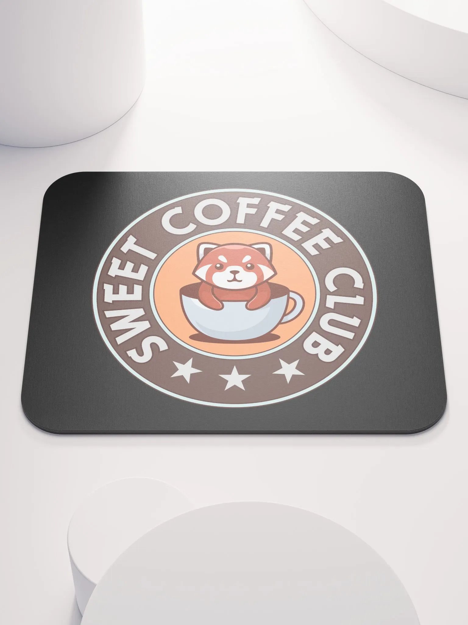 SWEET COFFEE CLUB Red Panda Mouse Pad product image (1)