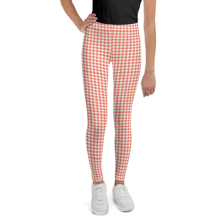 Girl's Red Gingham Leggings product image (1)