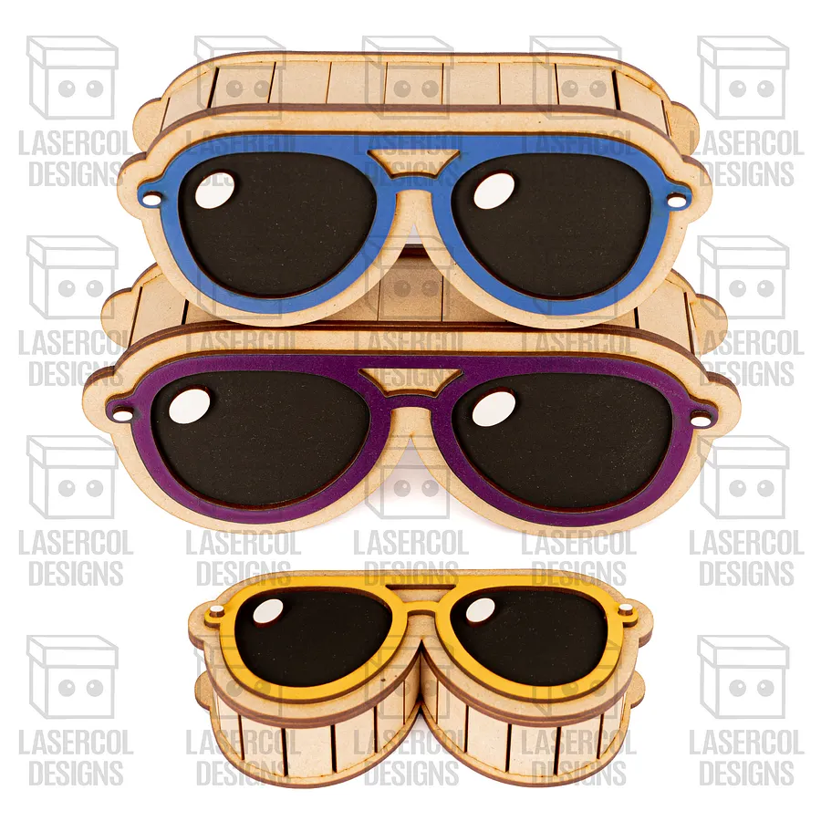 Glasses Shaped Boxes Set 2 (3 Sizes) - Laser Cut Files product image (4)
