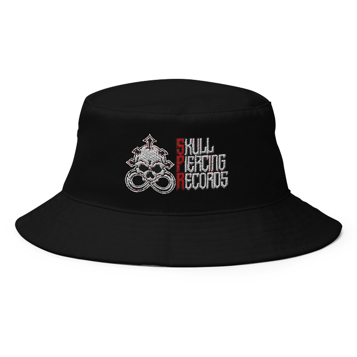 Skull Piercing Records Bucket Hat (White Logo) product image (1)