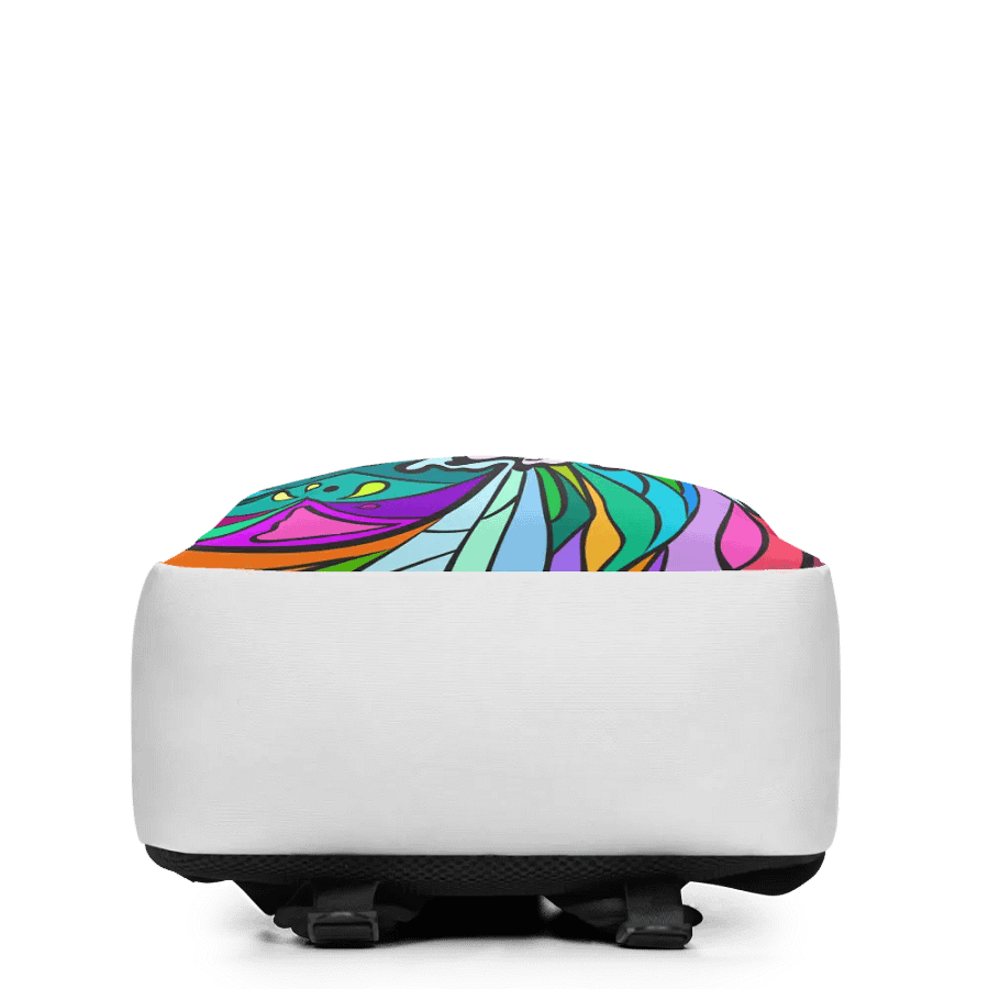 Vibrant Swirls Custom Backpack – Wave at Sunset product image (5)